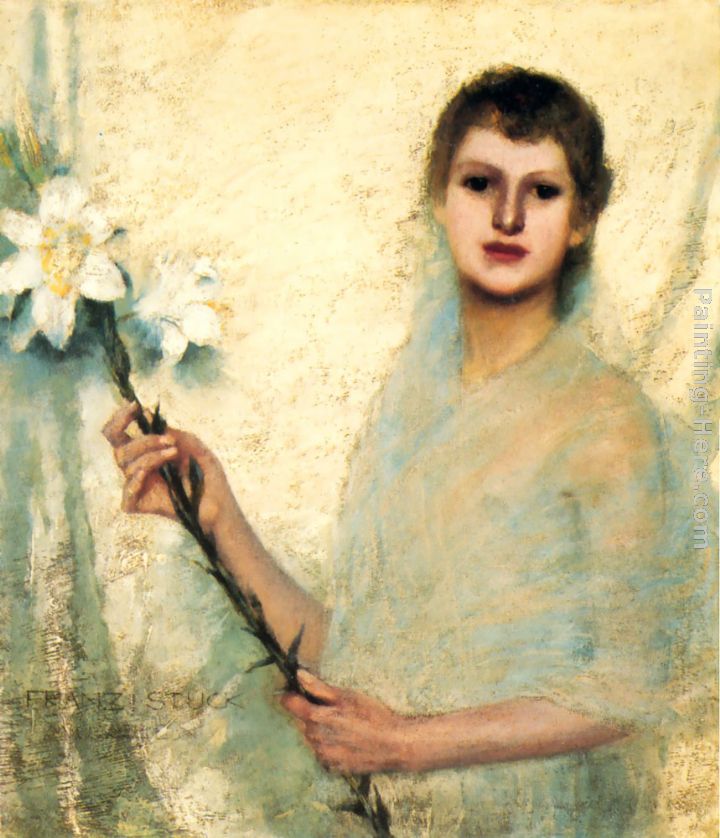 Innocence painting - Franz von Stuck Innocence art painting